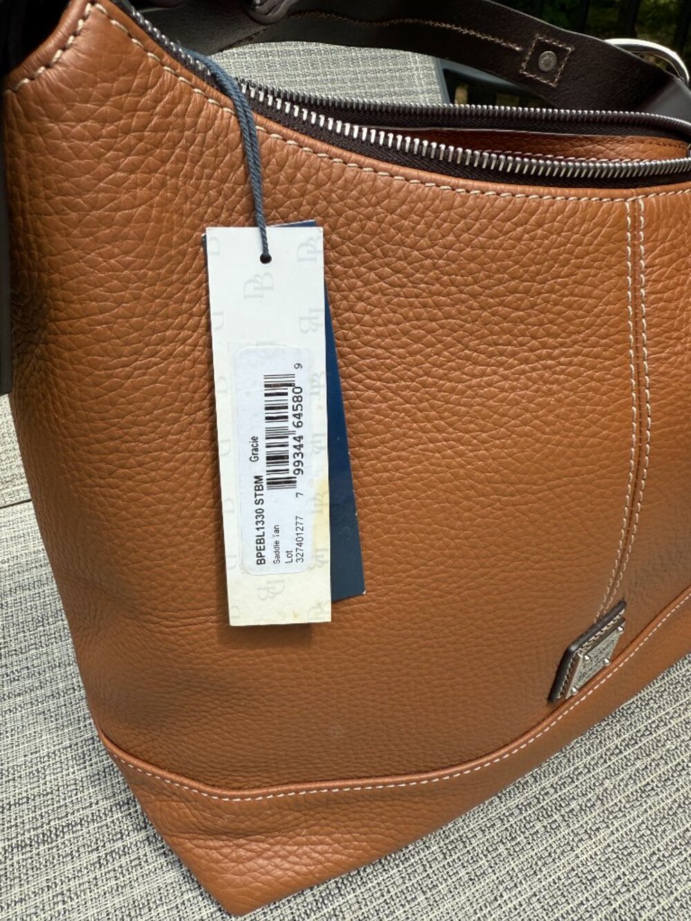 Dooney & Bourke Gracie Pebbled Leather Shoulder Bag - Picture 4 of 6